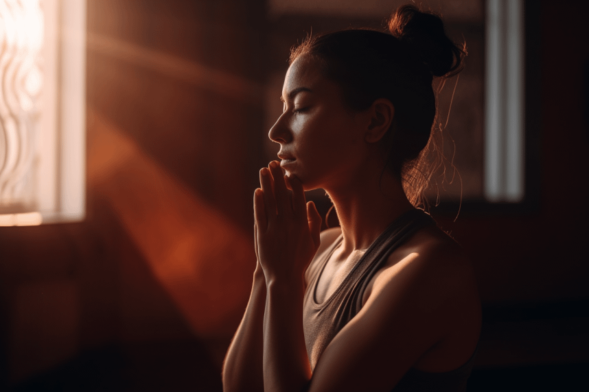 girl doing yoga - ultimate guide to self care